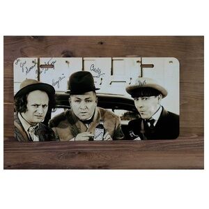 The Three Stooges Car License Plate Auto Tag 6" x 12"